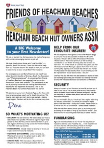 Heacham Beach Hut Newsletter (Thumbnail)
